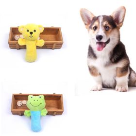 Dog Plush Sounding Toy Educational Training Bite-resistant Molar Teeth Cleaning Cute Pet Toy