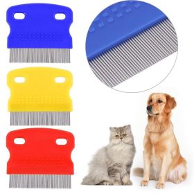 1 Pcs Stainless Steel Dog Eye Clean Care Comb Portable Pet Removing Tear Marks Comb Pet Grooming Comb Flea Removal Comb for  Dog