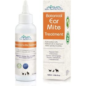 Natural Ear Mite Treatment for Dogs Cats Pet Ear Mites Infection Cleaner Treat Inaccessible Areas Prevent Infections NOT for Dogs Under 13 LBS and Pup