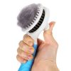 Grooming Brush; Self Cleaning Slicker Brushes for Dogs  Pet Grooming Brush Tool Gently Removes Loose Undercoat; pet grooming