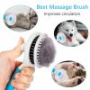 Grooming Brush; Self Cleaning Slicker Brushes for Dogs  Pet Grooming Brush Tool Gently Removes Loose Undercoat; pet grooming