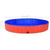 Foldable Dog Swimming Pool Red 78.7"x11.8" PVC