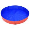 Foldable Dog Swimming Pool Red 78.7"x11.8" PVC