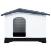 Dog House Gray 35.6"x26.8"x26" Polypropylene