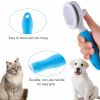 Grooming Brush; Self Cleaning Slicker Brushes for Dogs  Pet Grooming Brush Tool Gently Removes Loose Undercoat; pet grooming