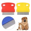 1 Pcs Stainless Steel Dog Eye Clean Care Comb Portable Pet Removing Tear Marks Comb Pet Grooming Comb Flea Removal Comb for  Dog