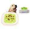 ABS Creative Dog Cat Feeders Anti Choke Food  Bowl Non-toxic Pet Plate Kitten Puppy Slow Eating Accessories