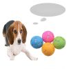 Natural Rubber Ball Pet Toy  Hollow Footprint Training Elastic Durable Chew Play Ball Toy for Dog and Cat