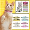 Super Shining Diamond Rhinestone Cat Collar Puppy Baby Dog  Collar Leather Strap Puppy Accessories Adjustable Puppy Collar