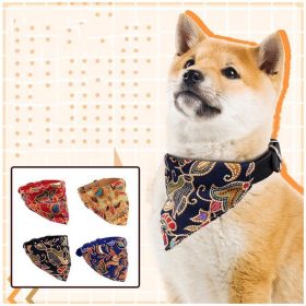 New Adjustable Pet Dog Triangular Bandage Puppy  Scarf Bandana Collar Bibs Neck Decor Dress Up Birthday Party Washable (Color: Red)