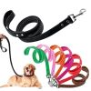 PU Leather Small/Medium Dog Leash Soft Walking Dog Collar Leash Running Training Dog Harness Lead Leash Puppy Pet Small Dog Leash Belt