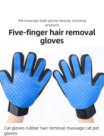 Dog Grooming Glove  Wool Glove Pet Hair Deshedding Brush Comb Glove For Pet Dog Cleaning Massage Glove For Animal Sale (tYPE: Left and Right)