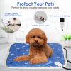 Pet Heating Pad Electric Dog Cat Heating Mat Waterproof Warming Blanket with 9 Heating Levels 4 Timer Setting Constan On Function Chewing-resistant