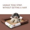 Breathable Pet Puppy Cooling Mat Bed Summer Protection Cervical Spine  Dog Ice Mat Square Rattan Kennel Supplies