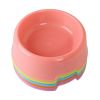 1Pc High Quality Solid Color Pet Bowls Candy-Colored Lightweight Plastic Single Bowl Small Dog Pet Bowl Pet Feeding Supplies