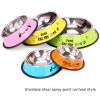 Pet Feeding Bowls Stainless Steel Non-slip Dog Bowl Durable Anti-fall  Puppy Feeder For Dogs