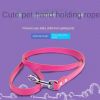 PU Leather Small/Medium Dog Leash Soft Walking Dog Collar Leash Running Training Dog Harness Lead Leash Puppy Pet Small Dog Leash Belt