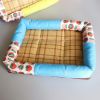 Breathable Pet Puppy Cooling Mat Bed Summer Protection Cervical Spine  Dog Ice Mat Square Rattan Kennel Supplies