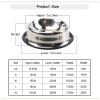 Pet Feeding Bowls Stainless Steel Non-slip Dog Bowl Durable Anti-fall  Puppy Feeder For Dogs