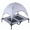 Elevated Pet Dog Bed Tent with Canopy, Pet  Bed Outdoor Tent House, Breathable Portable Dog Cushion with Sun Canopy Double-Layer Camp Tent