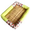 Breathable Pet Puppy Cooling Mat Bed Summer Protection Cervical Spine  Dog Ice Mat Square Rattan Kennel Supplies