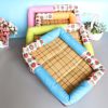 Breathable Pet Puppy Cooling Mat Bed Summer Protection Cervical Spine  Dog Ice Mat Square Rattan Kennel Supplies