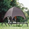 Elevated Pet Dog Bed Tent with Canopy, Pet  Bed Outdoor Tent House, Breathable Portable Dog Cushion with Sun Canopy Double-Layer Camp Tent