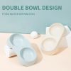 Double Cat Bowl Dog Bowl Pet Feeding Macarone Cat Water Food Bowl Anti-overturning Pet Bowls Feeder For Cats Dogs Pet Supplies