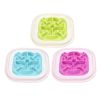 ABS Creative Dog Cat Feeders Anti Choke Food  Bowl Non-toxic Pet Plate Kitten Puppy Slow Eating Accessories