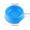 1Pc High Quality Solid Color Pet Bowls Candy-Colored Lightweight Plastic Single Bowl Small Dog Pet Bowl Pet Feeding Supplies