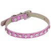 Super Shining Diamond Rhinestone Cat Collar Puppy Baby Dog  Collar Leather Strap Puppy Accessories Adjustable Puppy Collar